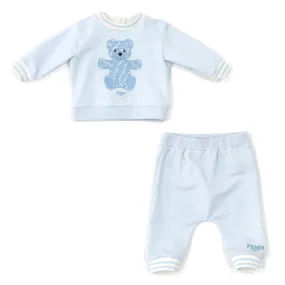 Fendi Baby Boys Blue Ensemble