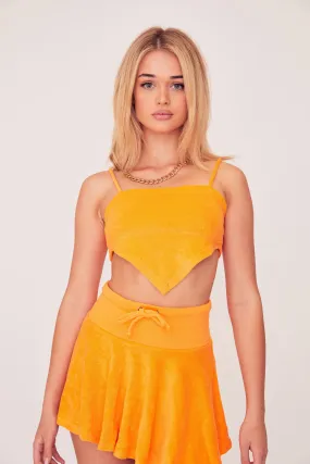 Terry Crop Top - Orange