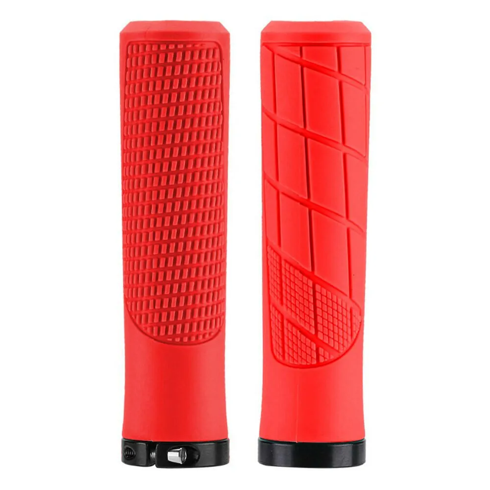 1 Pair Bicycle Rubber Grips Bilateral Lock Bicycle Handlebar Cover MTB Road Bike Handlebar Grips Non-slip Bicycle Handle Covers