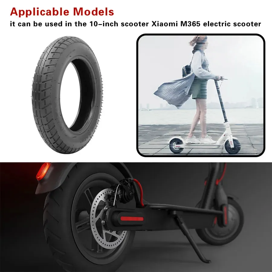 10 Inch Inflation Wheel 10*2 Tire for Xiaomi M365 PRO 1S Pro 2 Electric Scooter Reinforced Stable-proof Outer Pneumatic Tyre