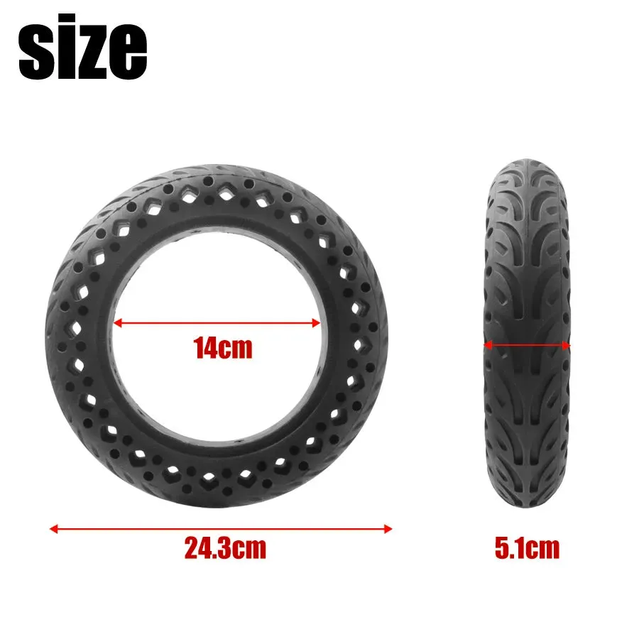 10*2 Solid Tire for Xiaomi m365 Electric Scooter 10 inches Wheels Front or Rear Replacement Honeycomb Solid Modified Tires