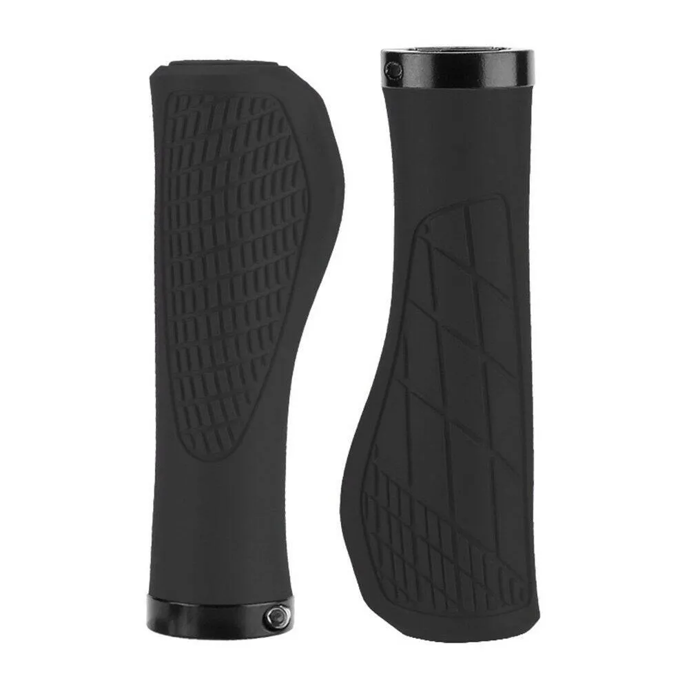 2PCS Non-slip Mountain Bike Handlebar Grips Soft Rubber MTB Grips Anti-skid Comfortable Lockable Bicycle Grips Bike Parts