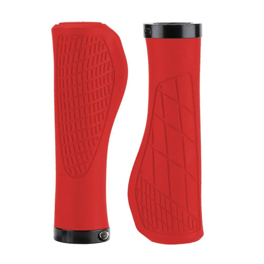 2PCS Non-slip Mountain Bike Handlebar Grips Soft Rubber MTB Grips Anti-skid Comfortable Lockable Bicycle Grips Bike Parts