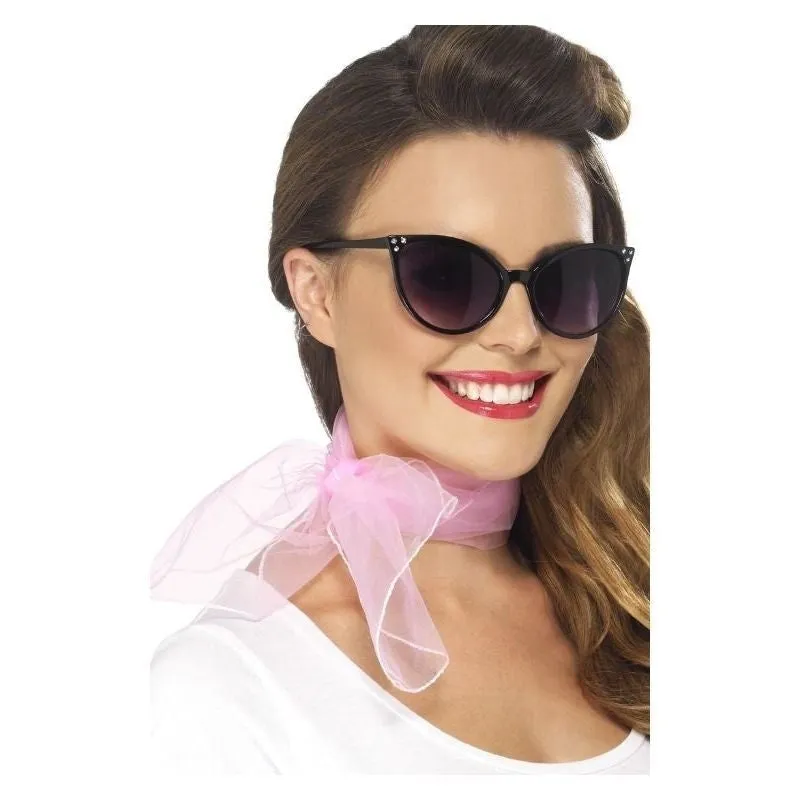 50s Neck Scarf Adult Pink