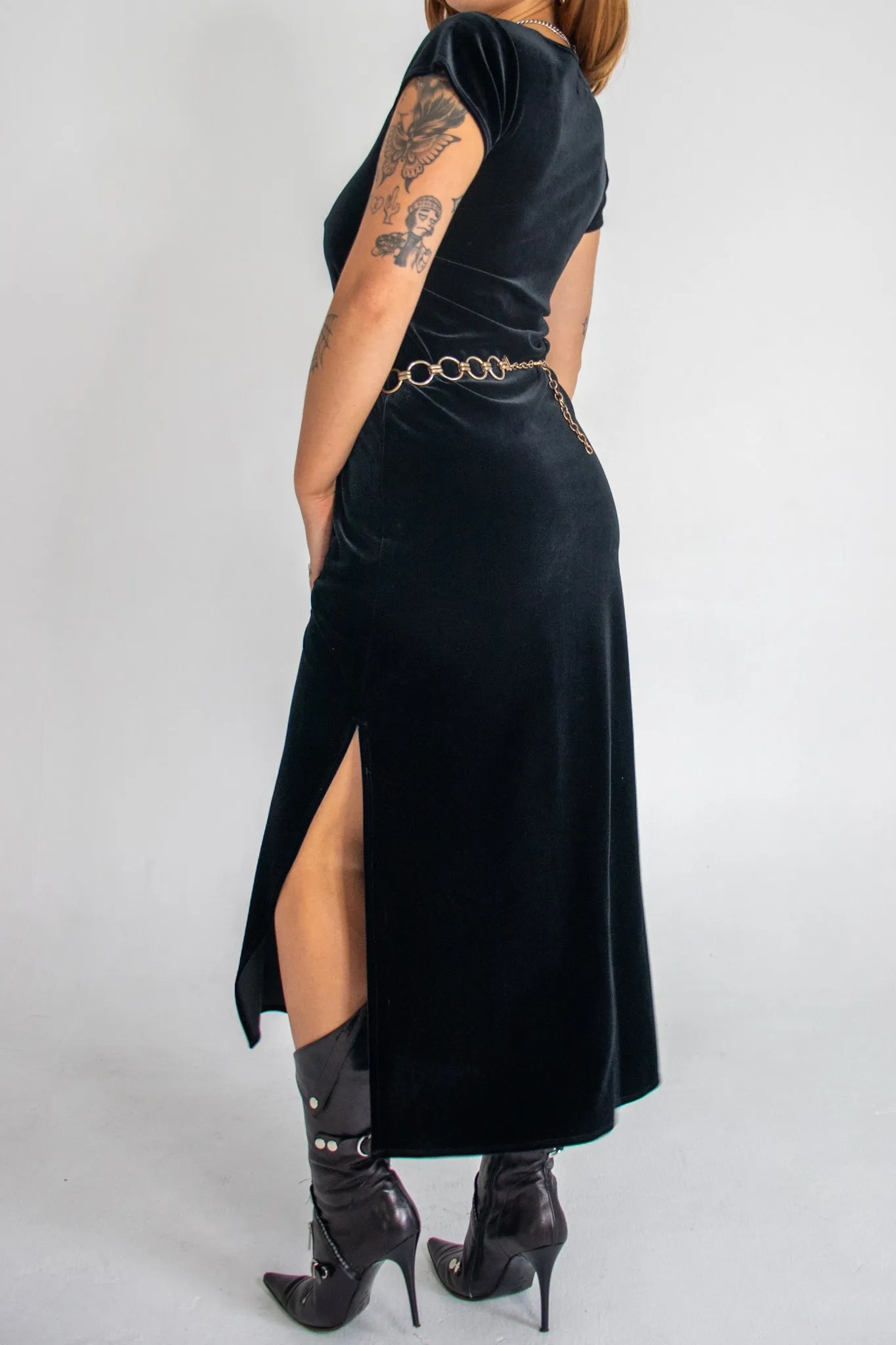 90s Gothic Maxi Dress