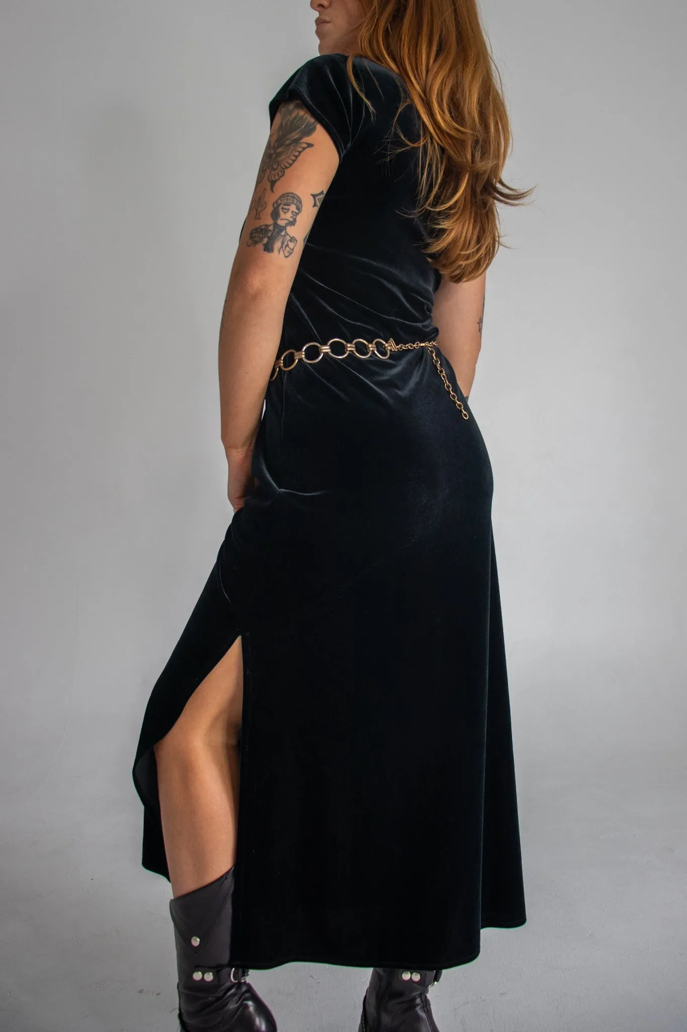 90s Gothic Maxi Dress