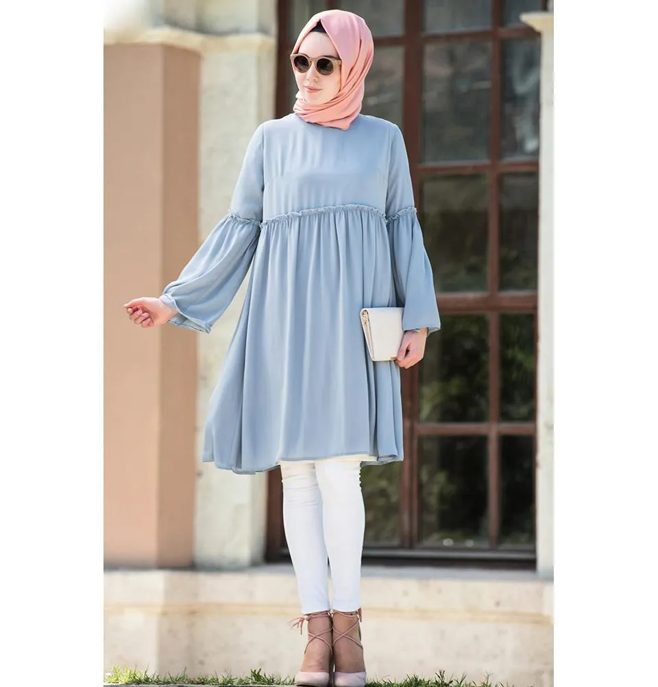 Abaci Modest Tunic TNK10956 Light Blue