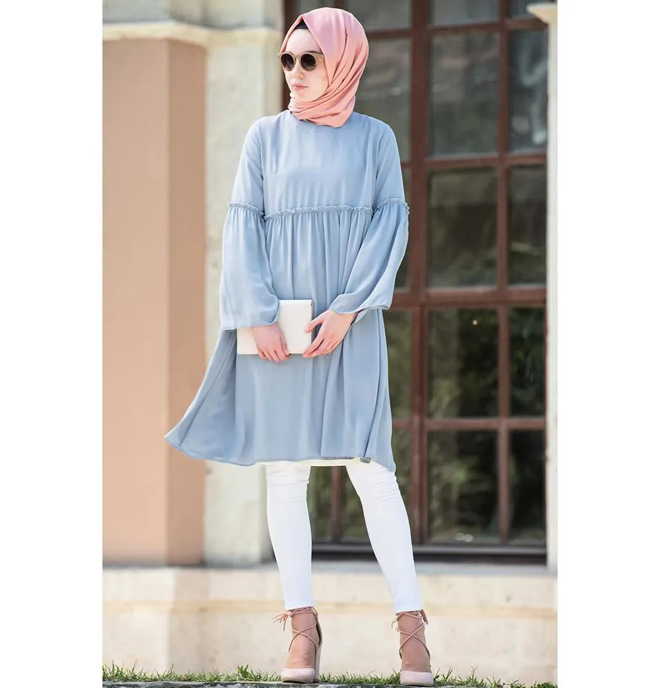 Abaci Modest Tunic TNK10956 Light Blue