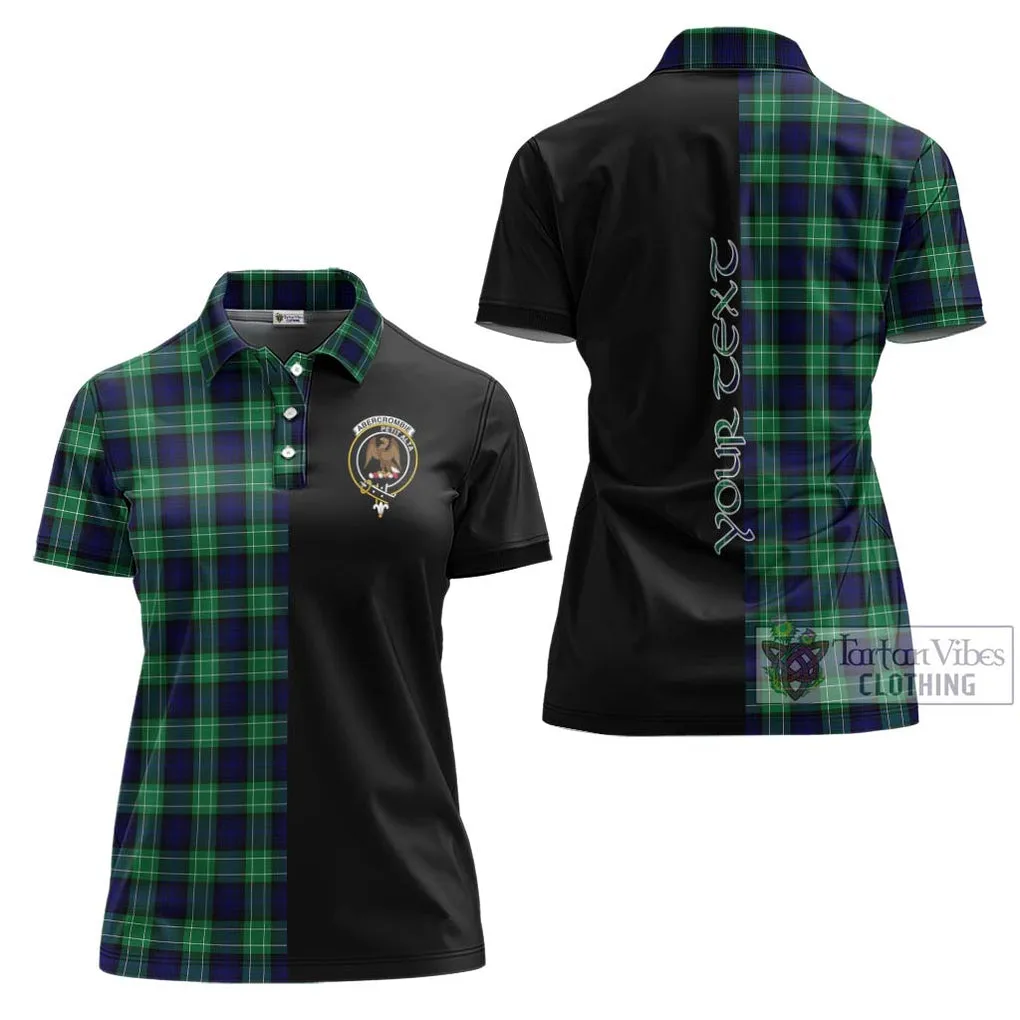 Abercrombie Tartan Women's Polo Shirt with Family Crest and Half Of Me Style