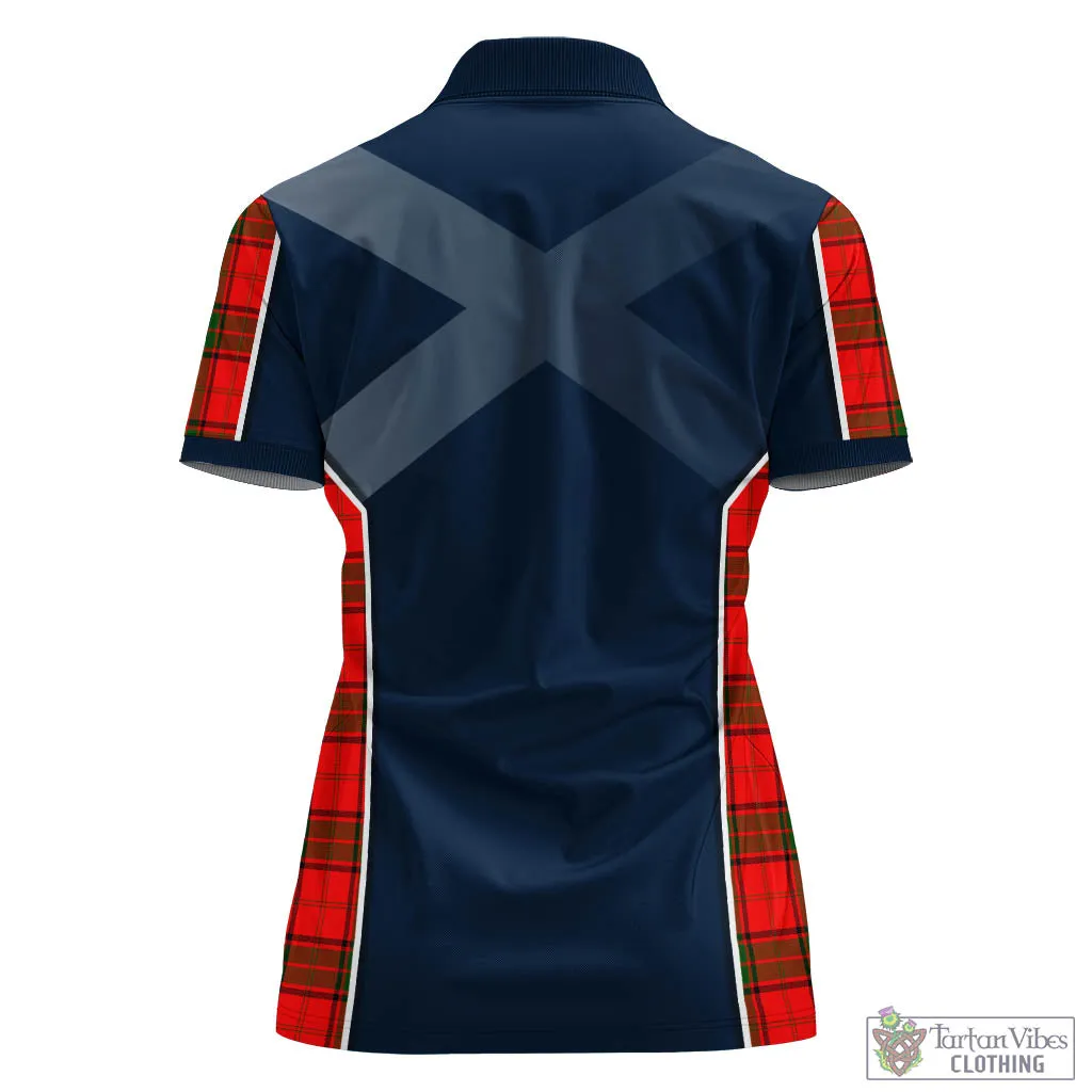 Adair Tartan Women's Polo Shirt with Family Crest and Lion Rampant Vibes Sport Style