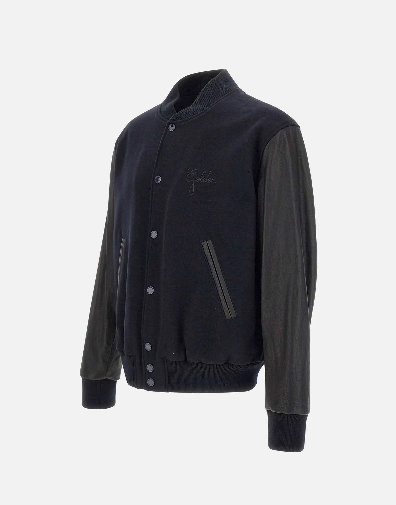 Aleandro Single Black Bomber Jacket