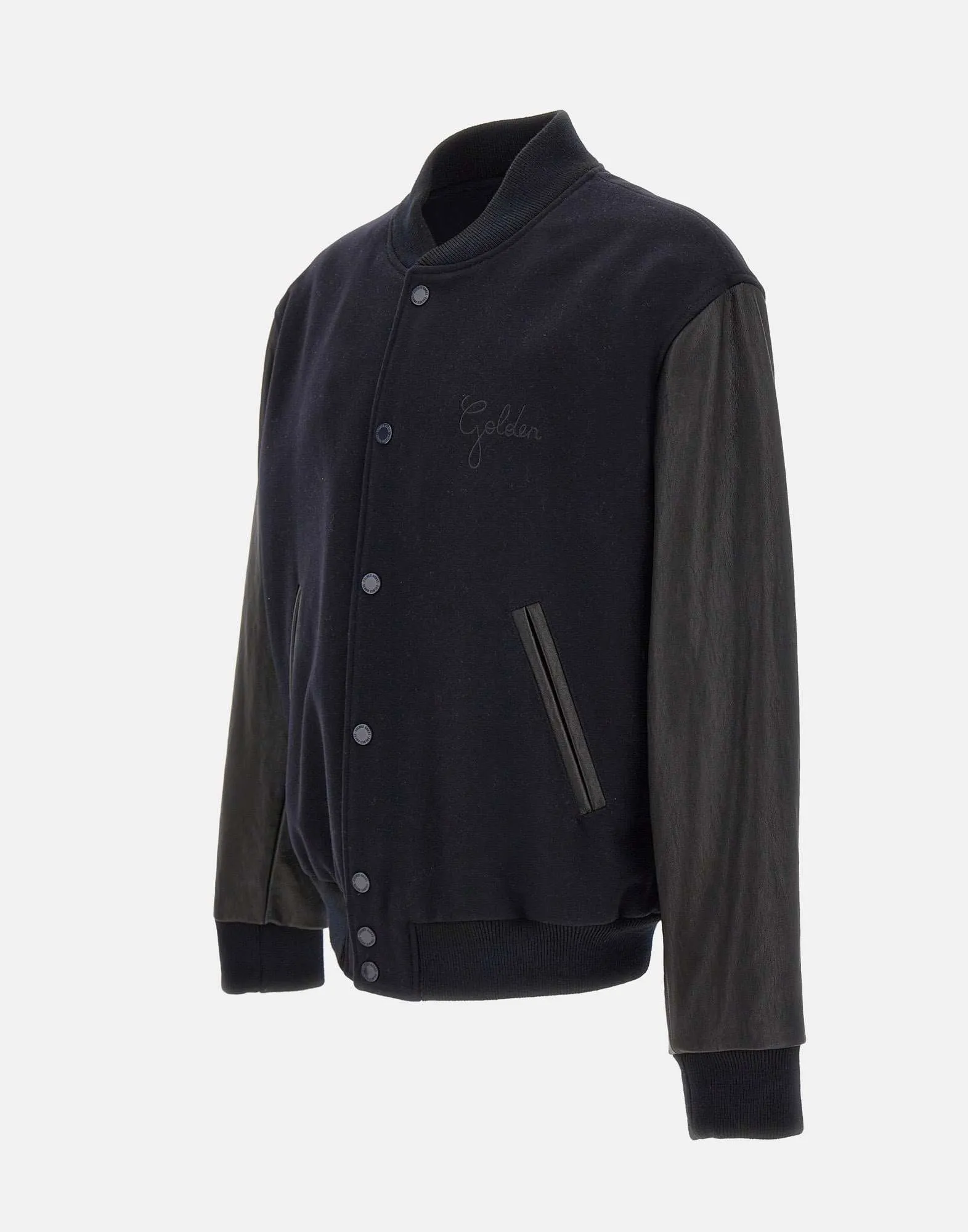 Aleandro Single Black Bomber Jacket