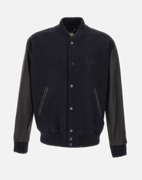 Aleandro Single Black Bomber Jacket