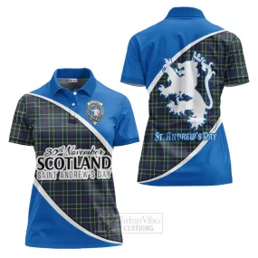 Allardice Family Crest Tartan Women's Polo Shirt Celebrate Saint Andrew's Day in Style