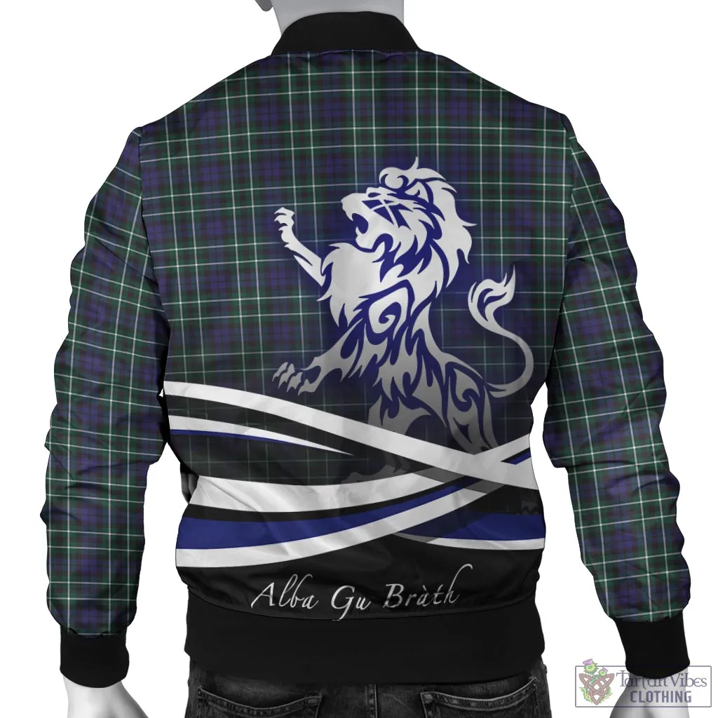 Allardice Tartan Bomber Jacket with Alba Gu Brath Regal Lion Emblem