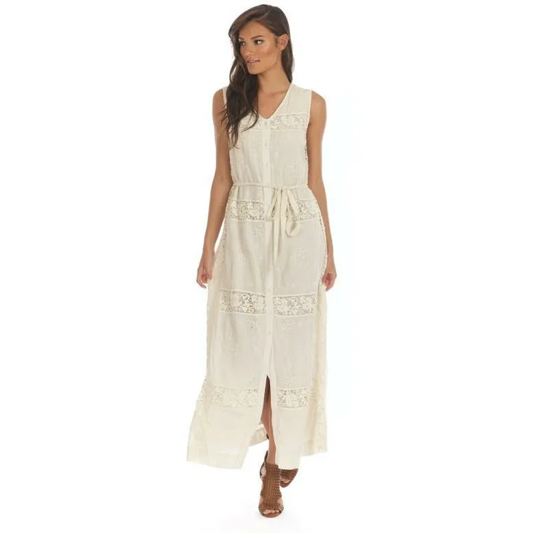 Amanda Ivory Crochet Maxi