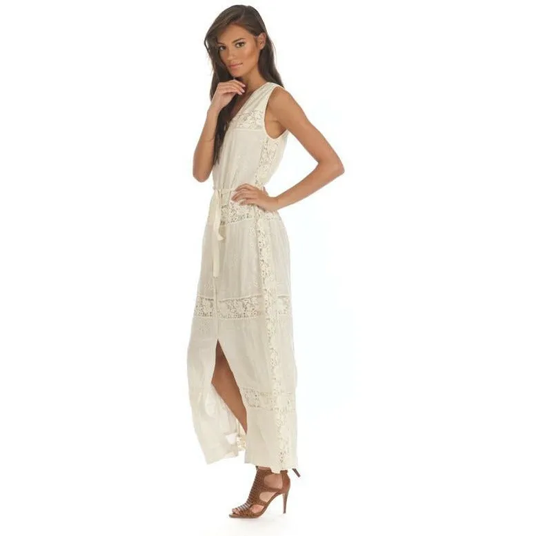 Amanda Ivory Crochet Maxi