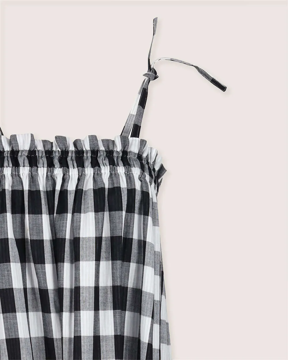 Anna Reversible Check Tie Dress Skirt