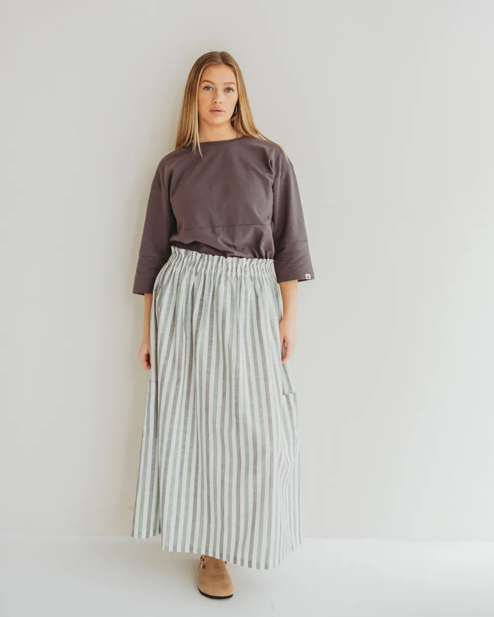 Anna Woven Stripe Dress