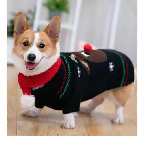 Ashore Shop Pet Dog Christmas Winter Knit Apparel Sweater