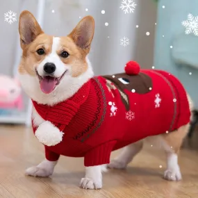 Ashore Shop Pet Dog Christmas Winter Knit Apparel Sweater