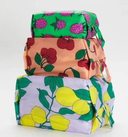 Baggu - 3D Zip Pouch Set