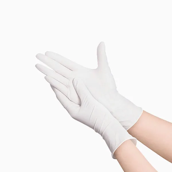 Barneys Nitrile Disposable Gloves Powder Free - White - Small - 100 Pieces