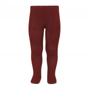 Basic Rib Tights (Burgundy)