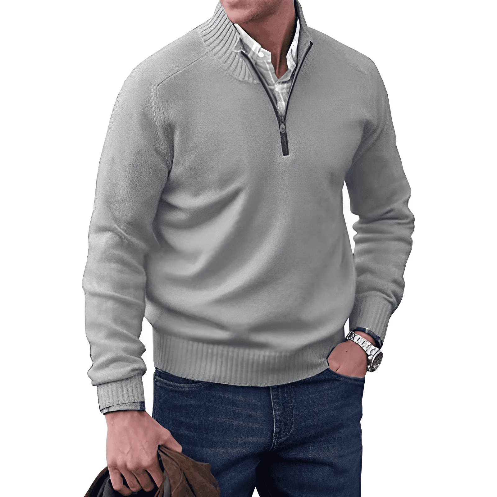 BERNARD - Elegant zip Sweater