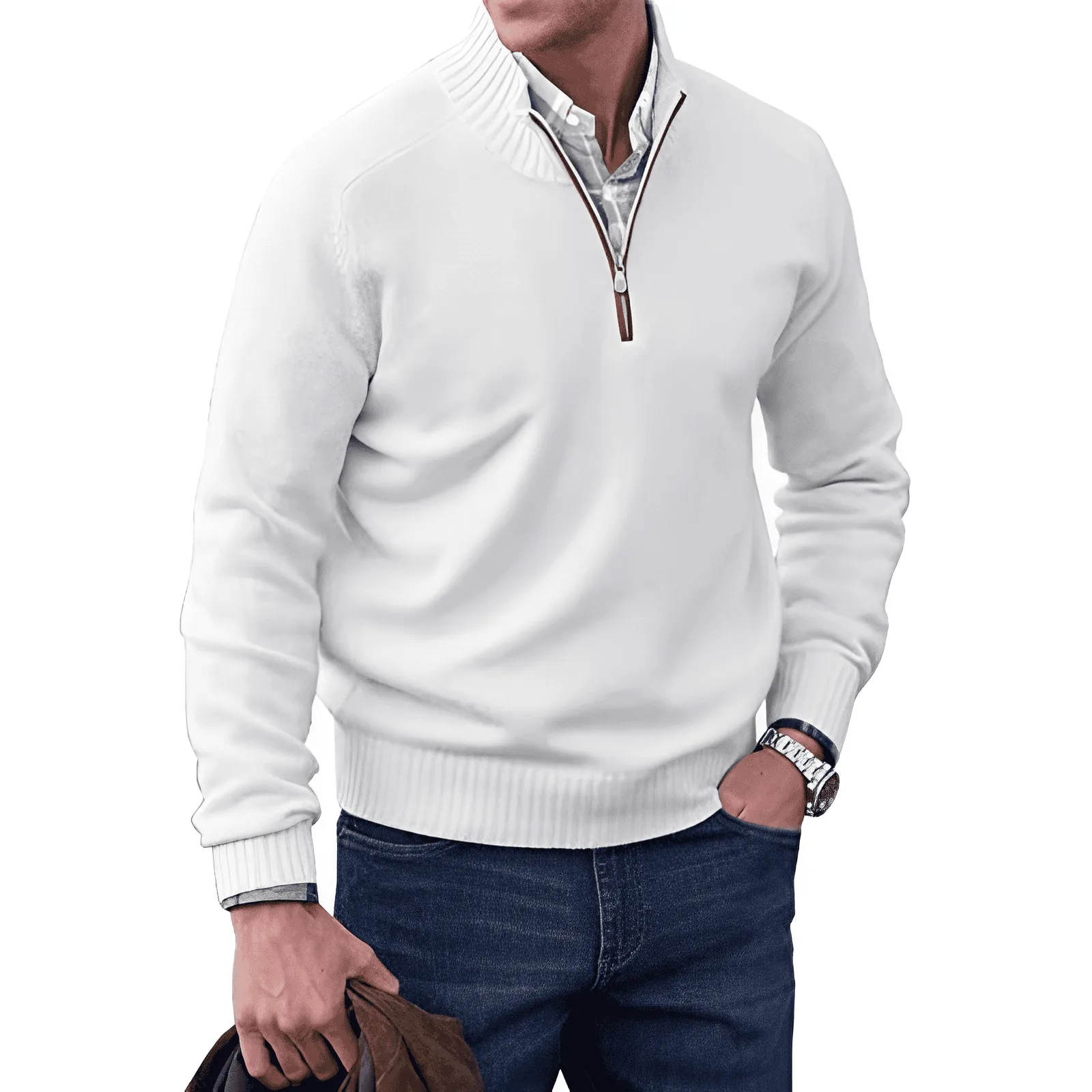 BERNARD - Elegant zip Sweater