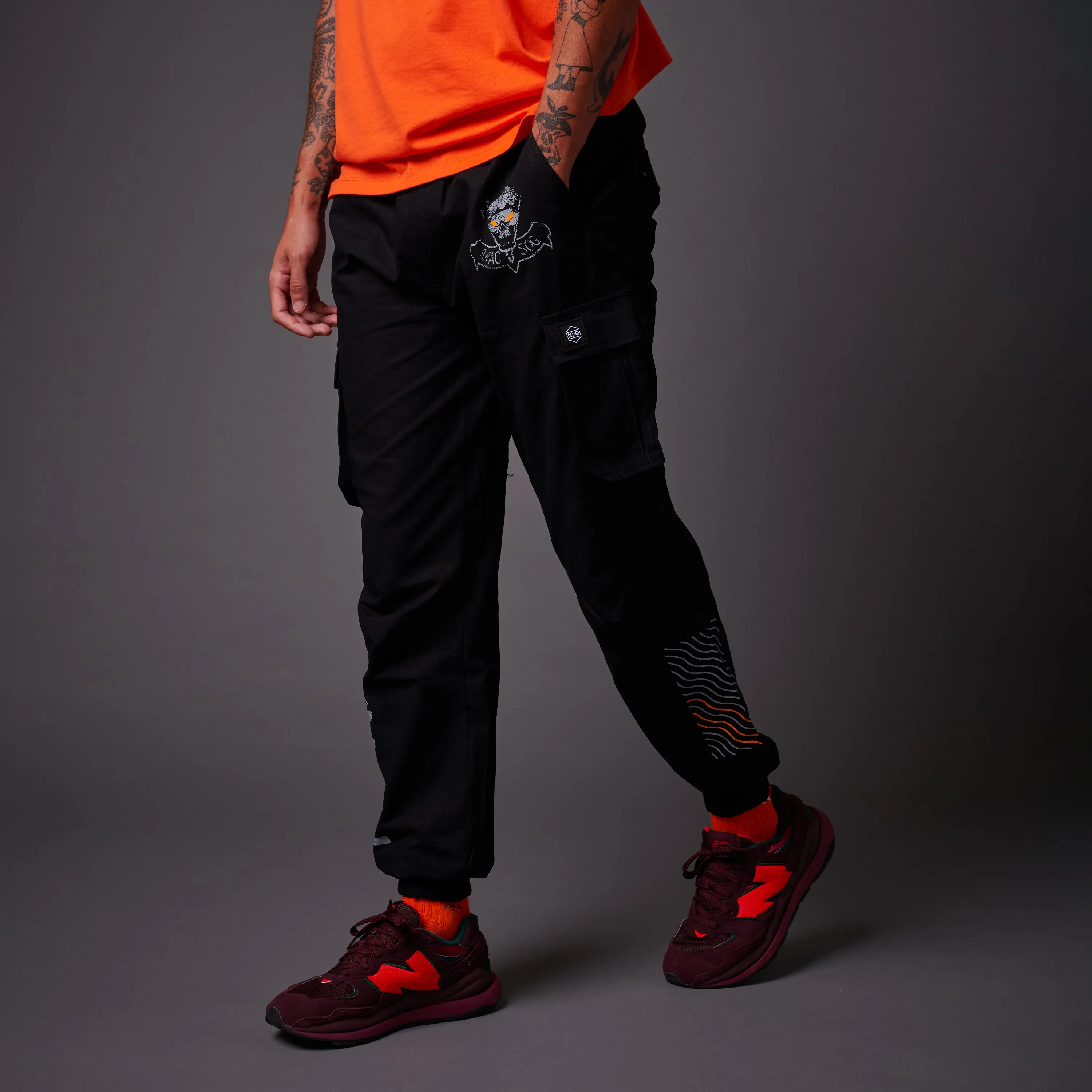 Black Ops Easy Cargo Pants Black