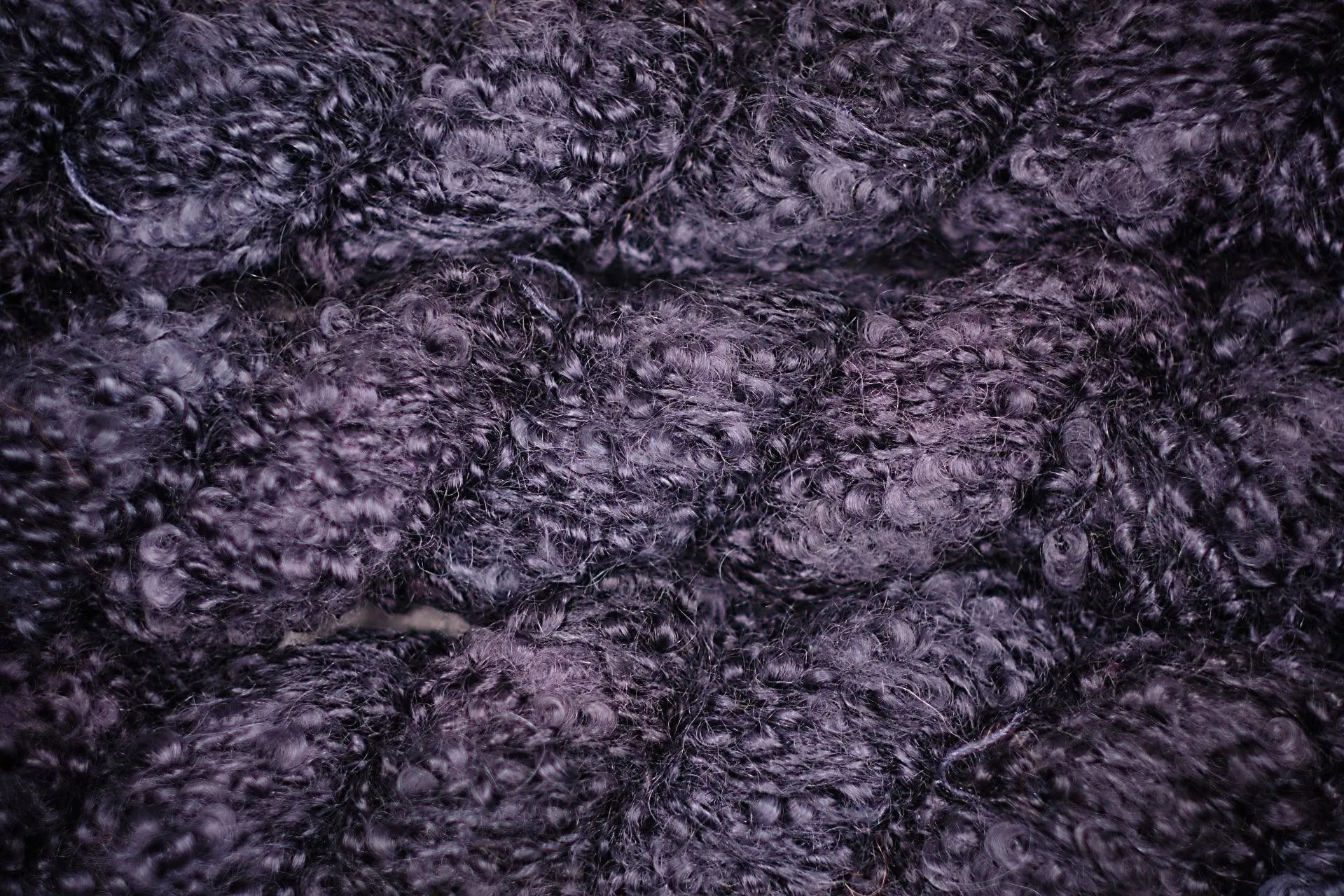 BOUCLE MOHAIR MOUTON NOIR