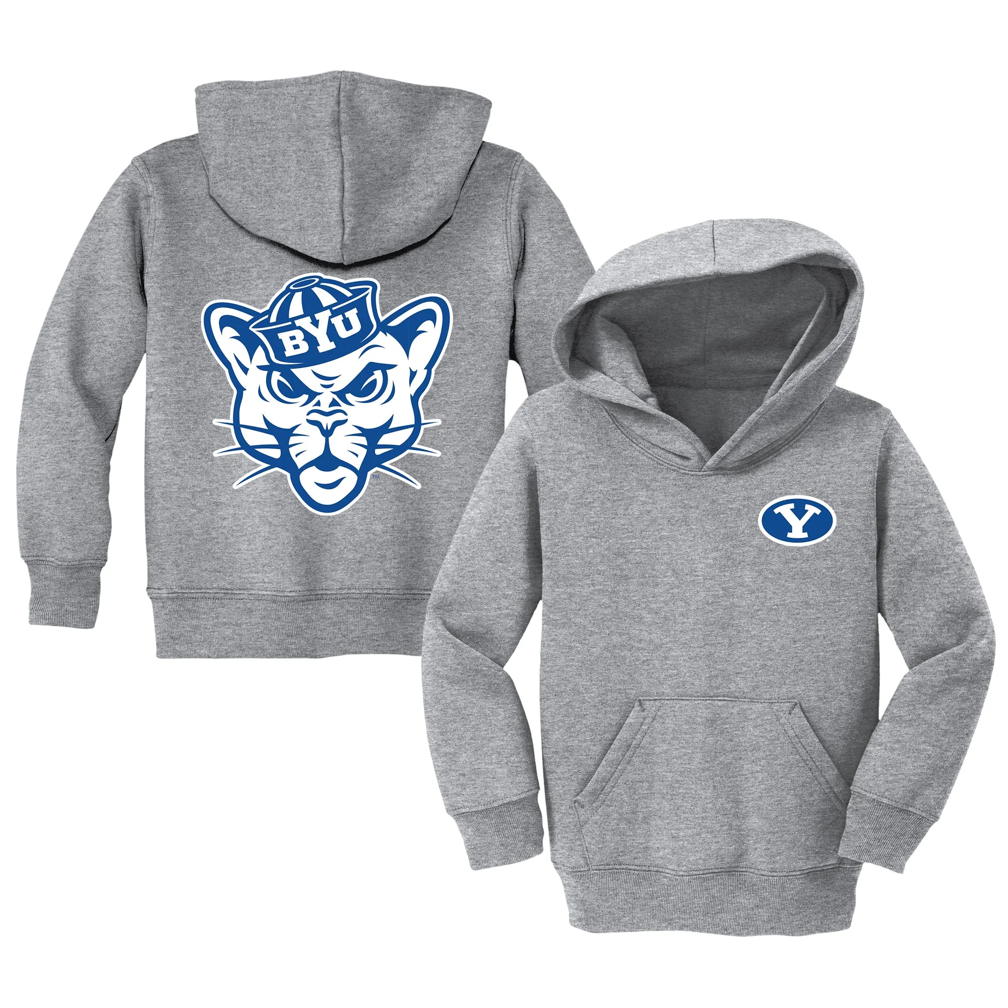 Brigham Young Cougars Logo Toddler Pullover Sweatshirt