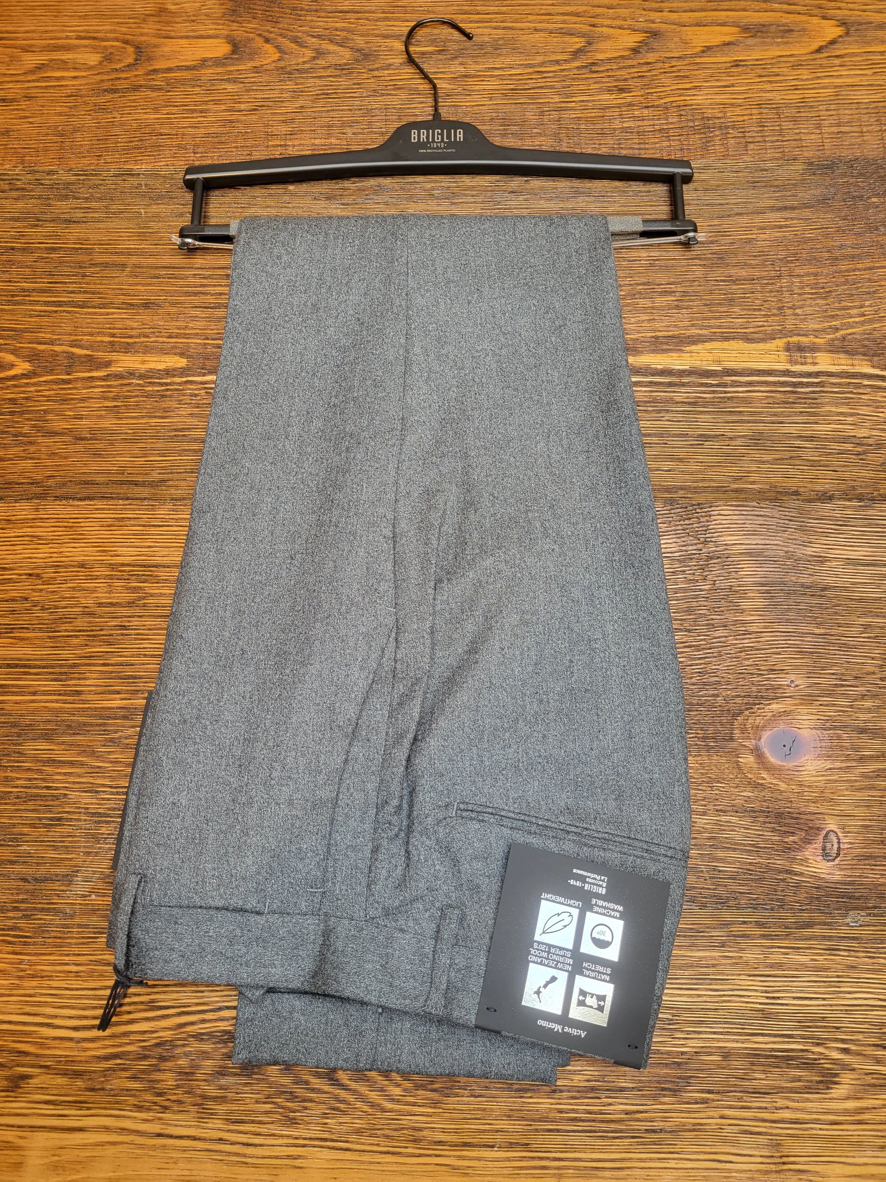 BRIGLIA Active Marino wool Pant | GREY