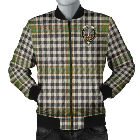 Burns Check Tartan Bomber Jacket with Family Crest