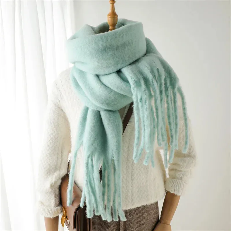 Cashmere Winter Pashmina Blanket Wrap - Thick and Soft Scarf