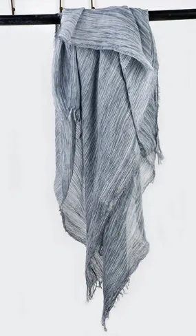 Celebrity Lightweight Cotton/Linen Non-Slip Extra Large Wrap Hijab - Silver Mist