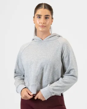 Classic Cropped Hoodie - Heathered Gray - FINAL SALE