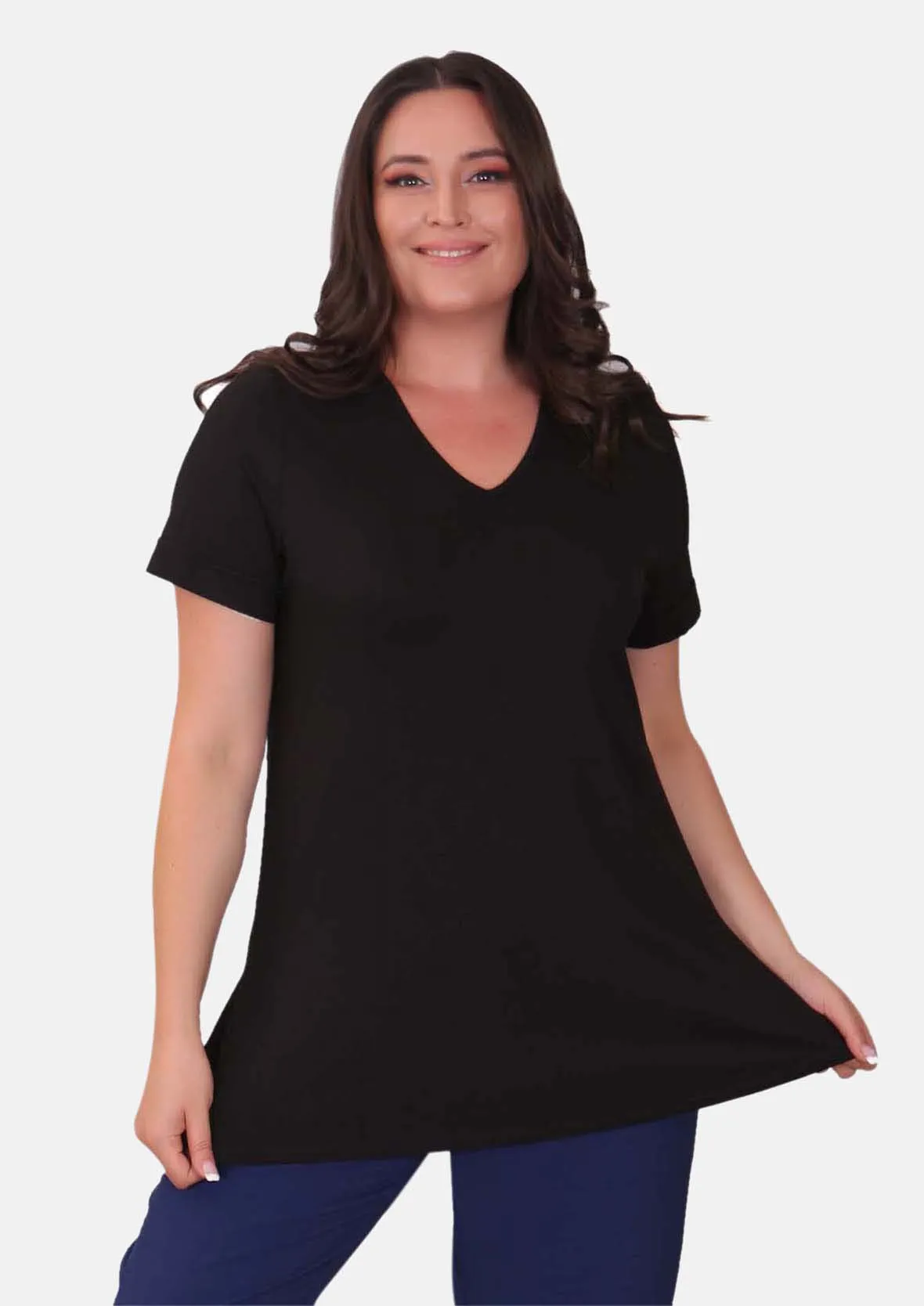 Classic V-Neck Tunic Top