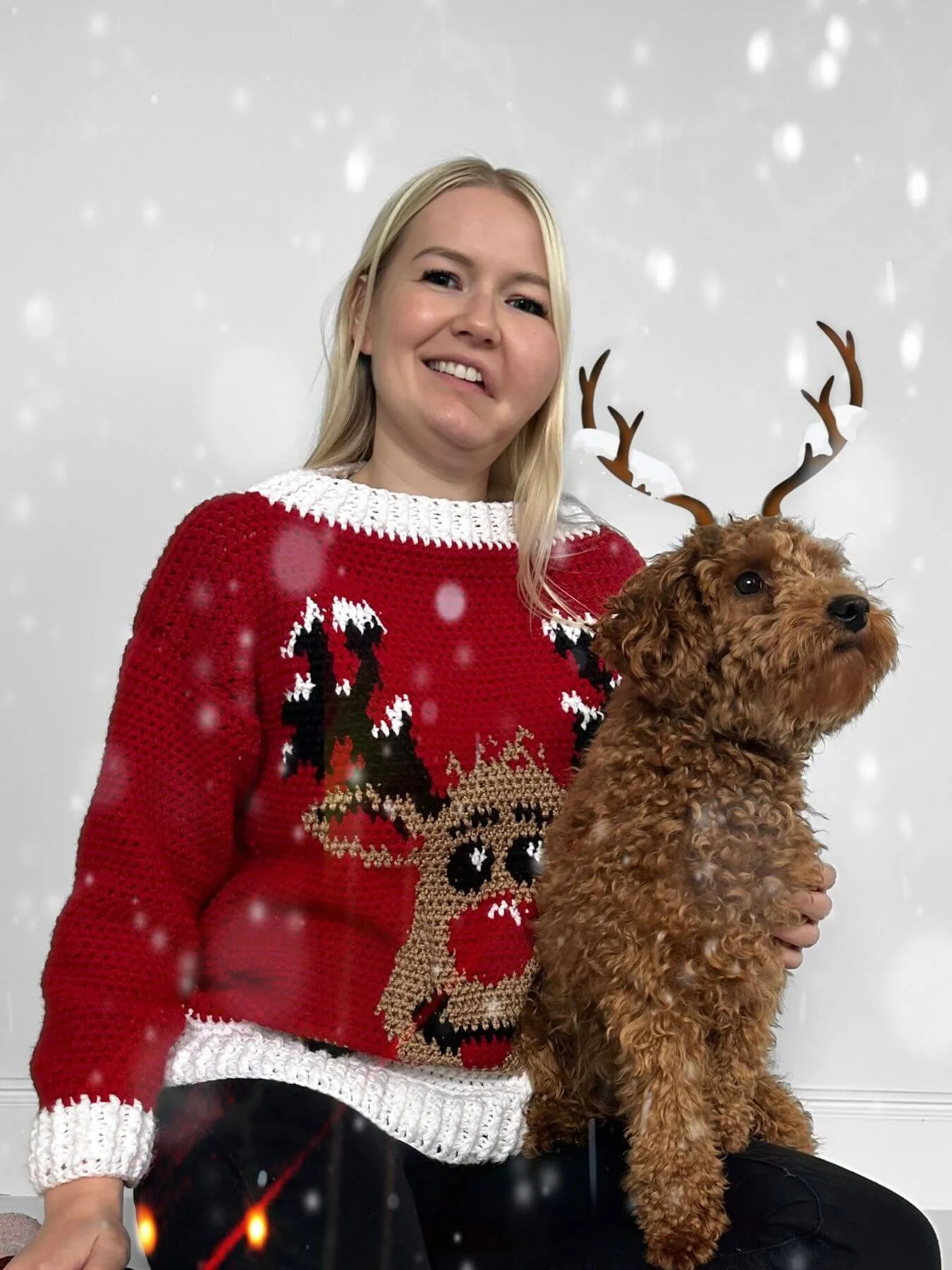 Crochet Kit - Reindeer Christmas Sweater