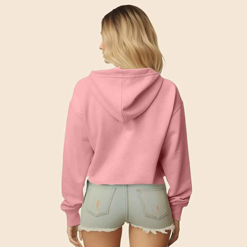 Dalix Double Scoop Cropped Hoodie