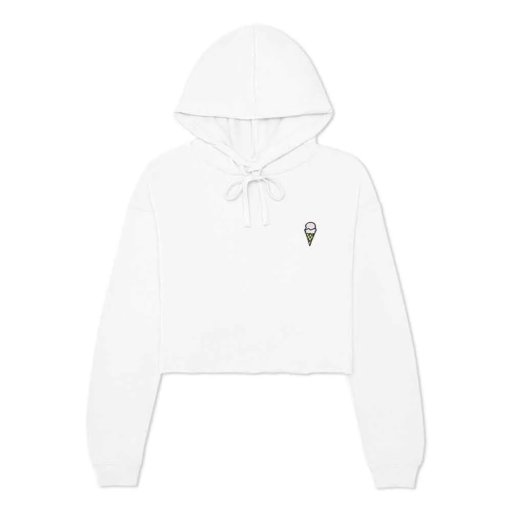 Dalix Double Scoop Cropped Hoodie