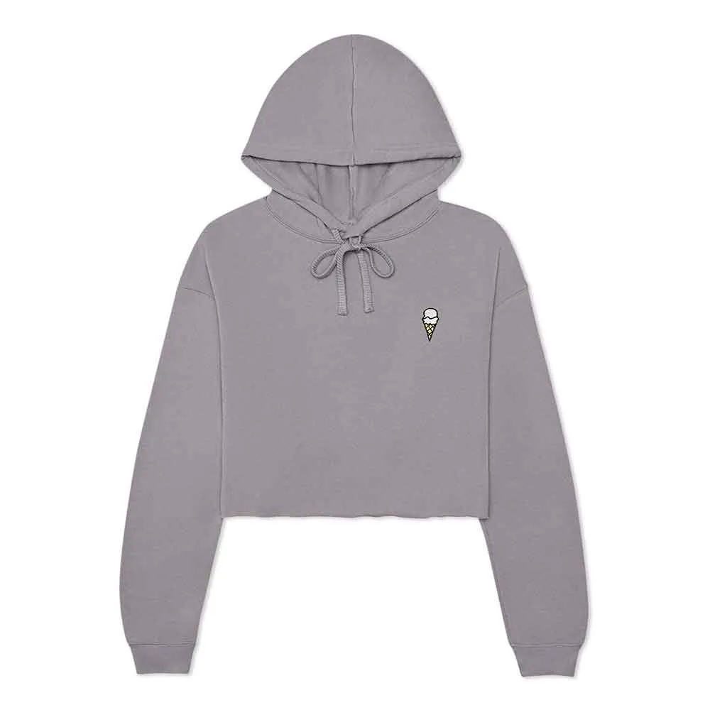 Dalix Double Scoop Cropped Hoodie