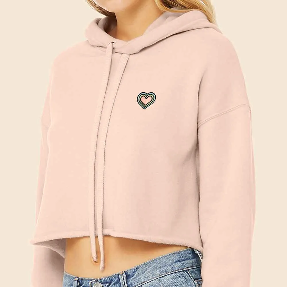 Dalix Heart Cropped Hoodie (Glow in the Dark)