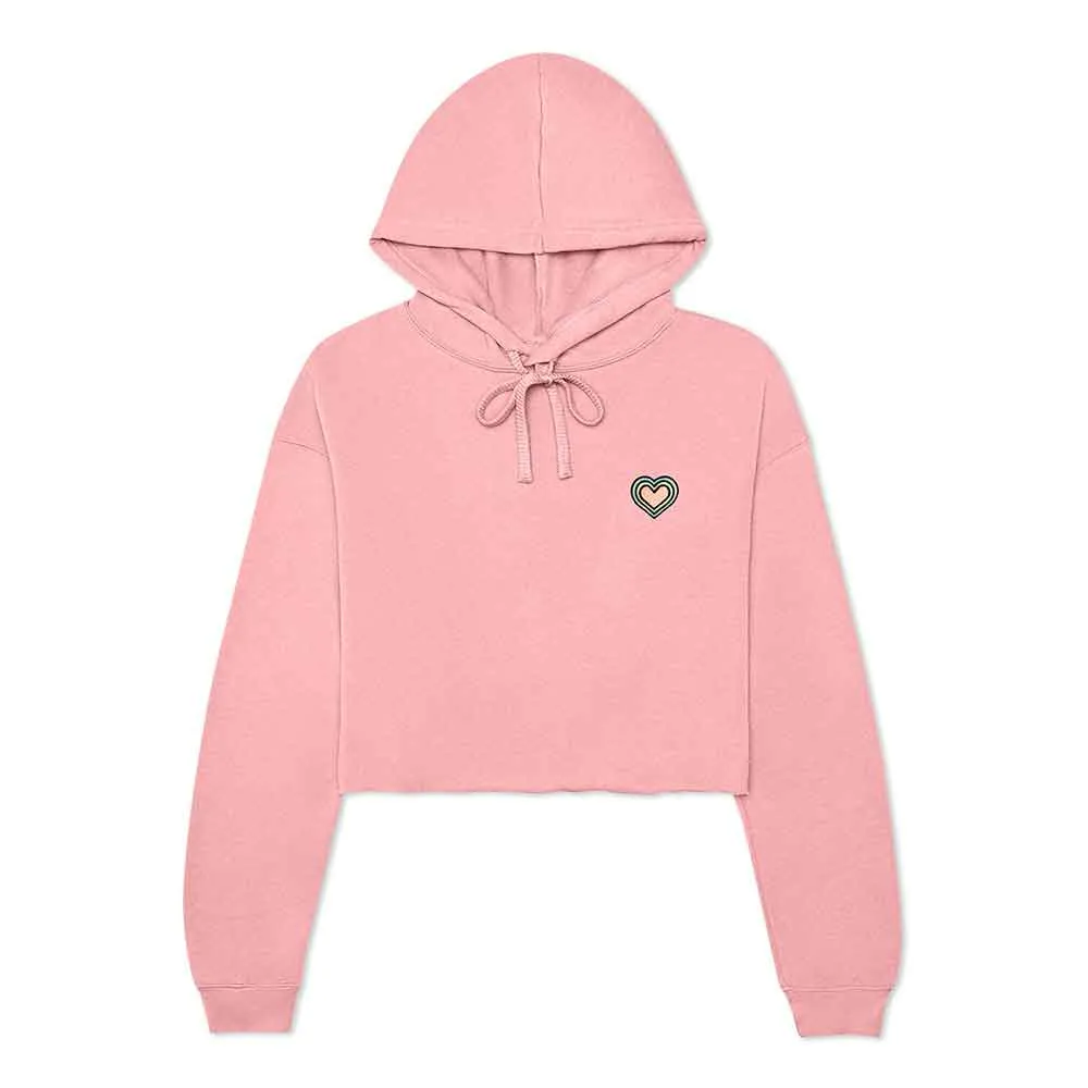 Dalix Heart Cropped Hoodie (Glow in the Dark)