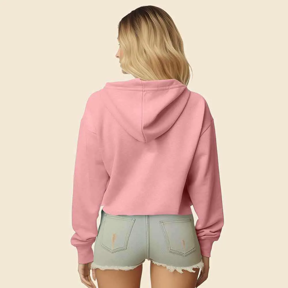 Dalix Snap Heart Cropped Hoodie