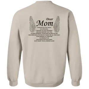 Dear Mom Crewneck  Sweatshirt