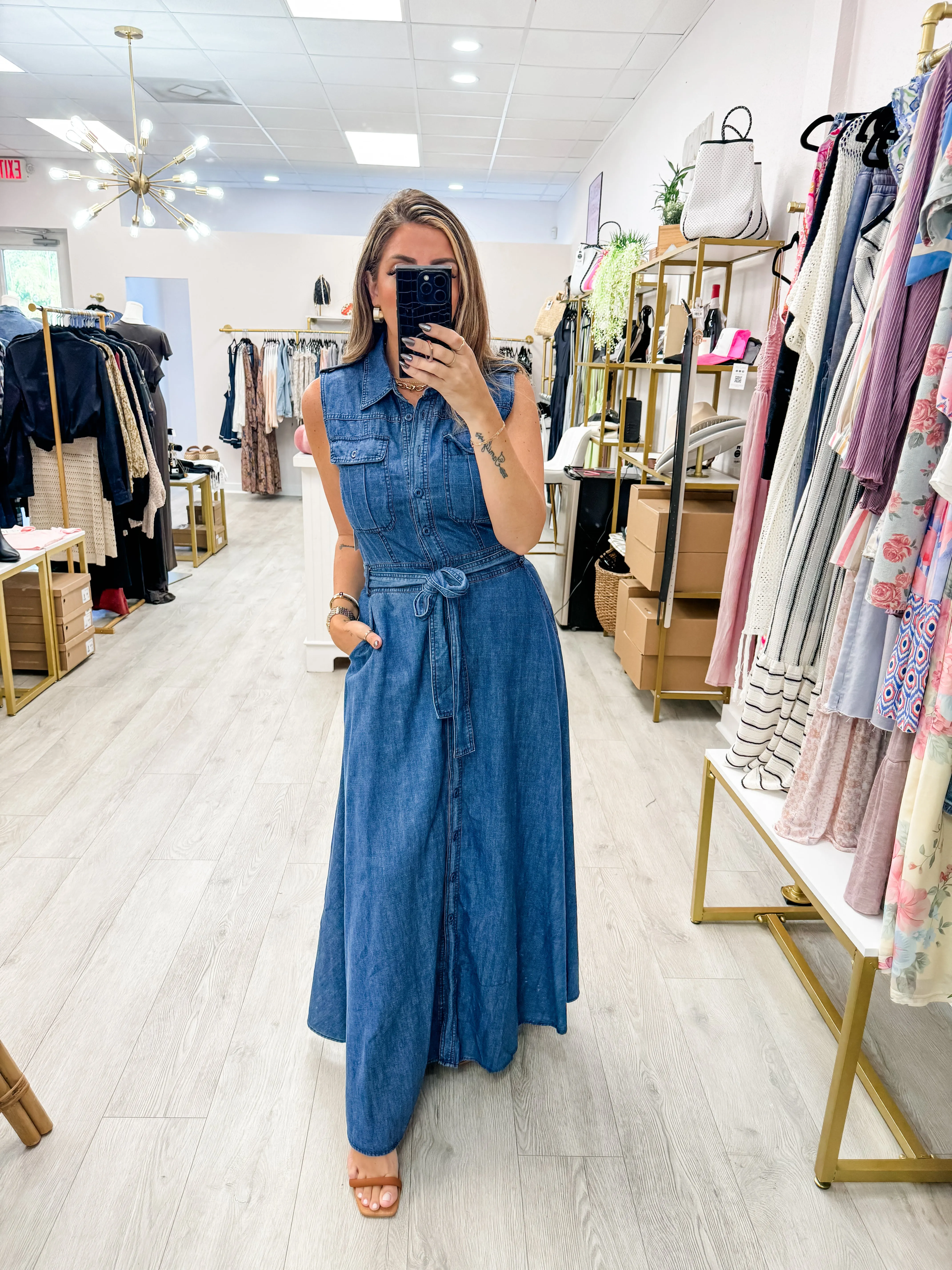 Denim Maxi Dress