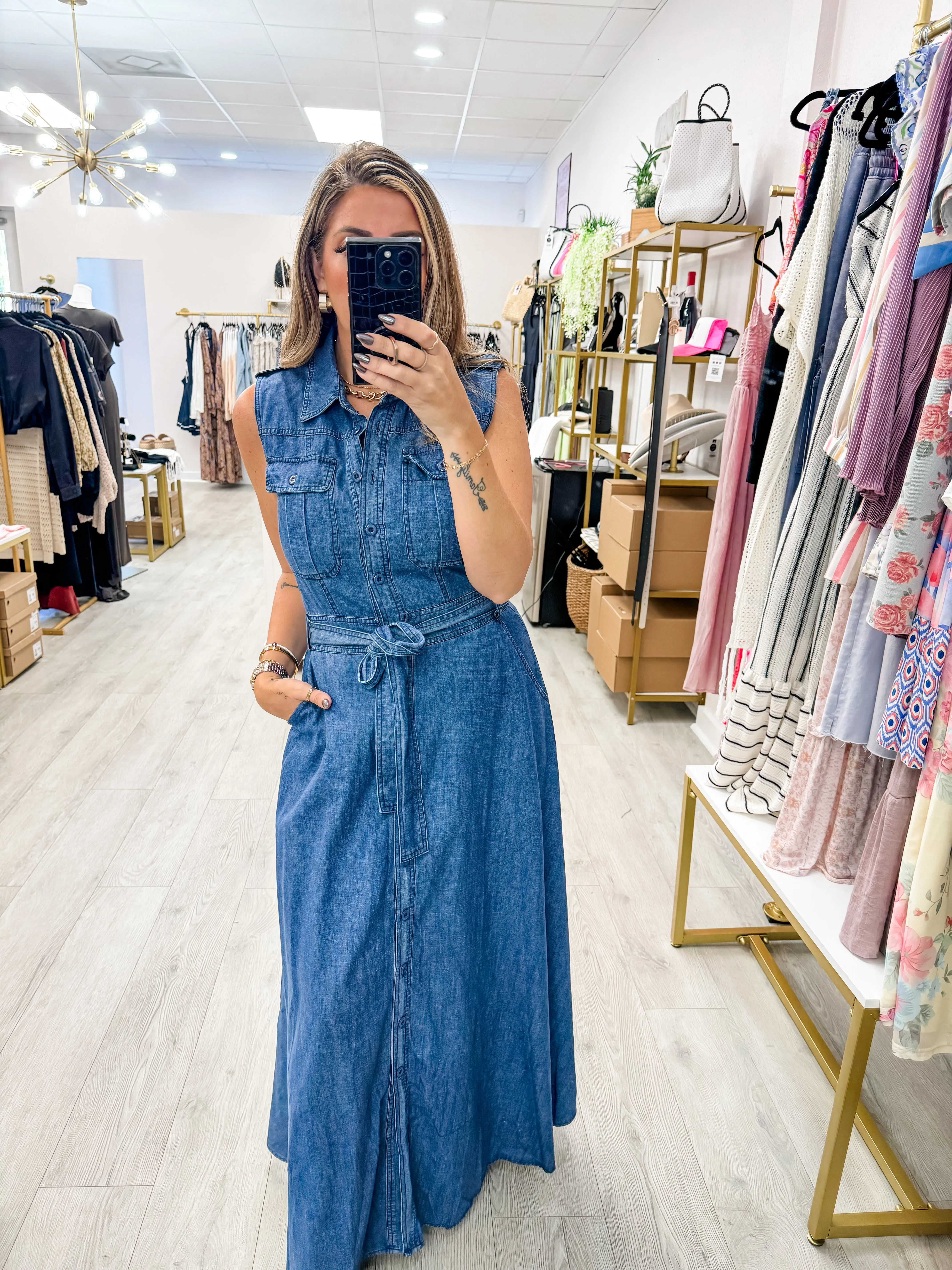 Denim Maxi Dress