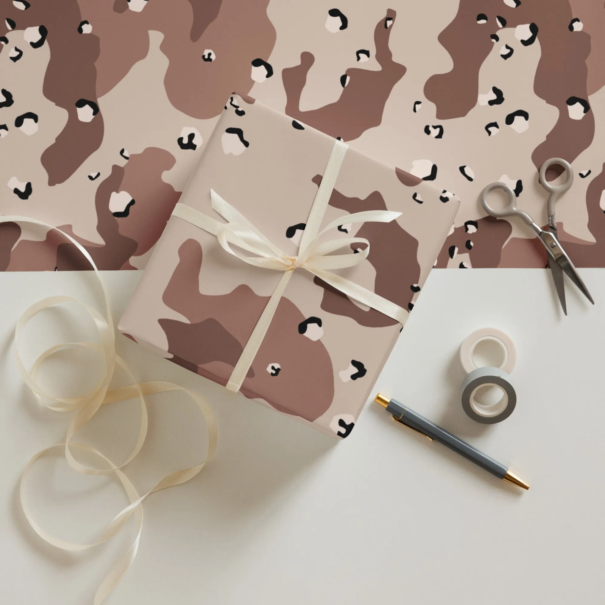 Desert DBDU Camo Wrapping paper sheets